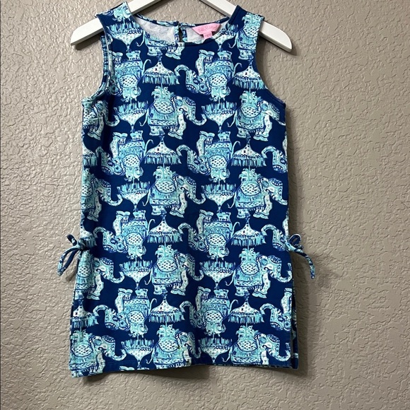 Lilly Pulitzer Other - 4 for $20 Lilly  girls elephant 🐘 shift/swim cover up terry material size L 8-10